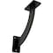 Ekena Millwork Bradford Steel Bracket, Powder Coated Black 2"W x 9"D x 9"H BKTM02X09X09BRPBL - alternate 1